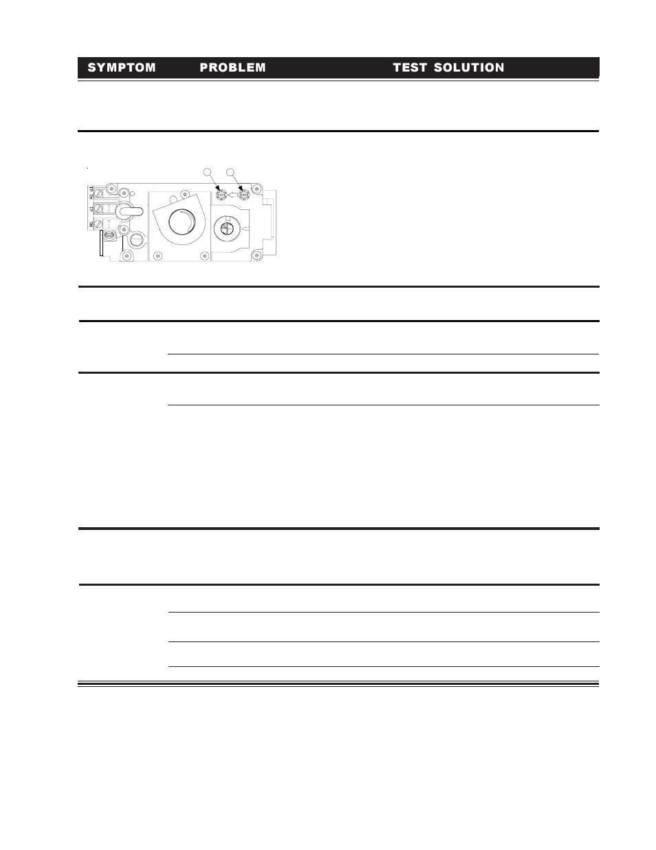 Symptom problem test solution | Napoleon Fireplaces BGD38PT User Manual | Page 27 / 28