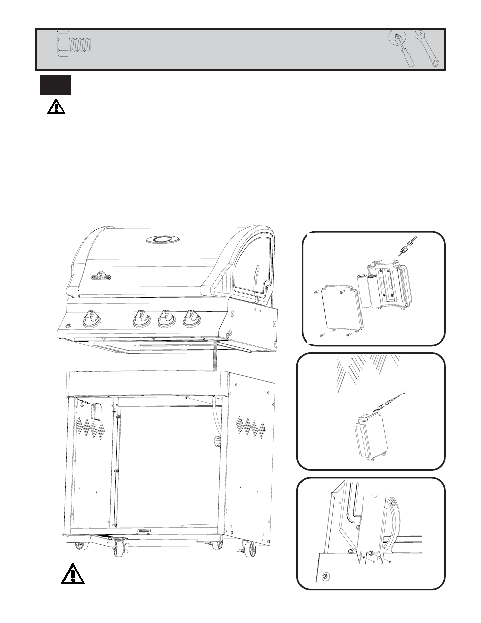 Grill head installation | Napoleon Grills MIRAGE 485 User Manual | Page 16 / 28