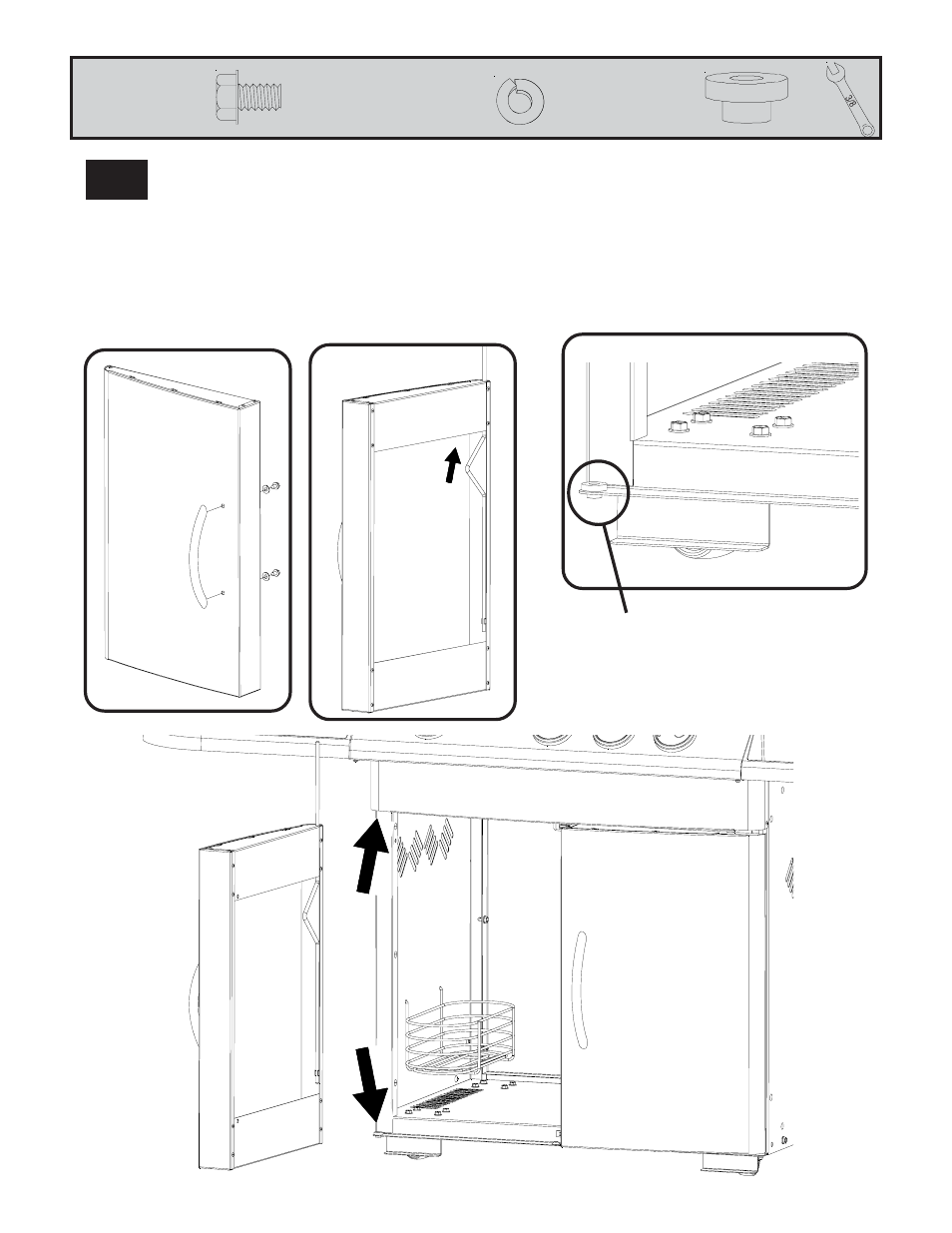 13 cabinet door installation | Napoleon Grills MIRAGE 485 User Manual | Page 19 / 28