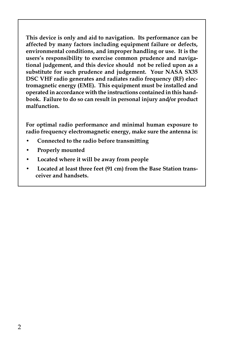 NASA SX 35 DSC User Manual | Page 4 / 58