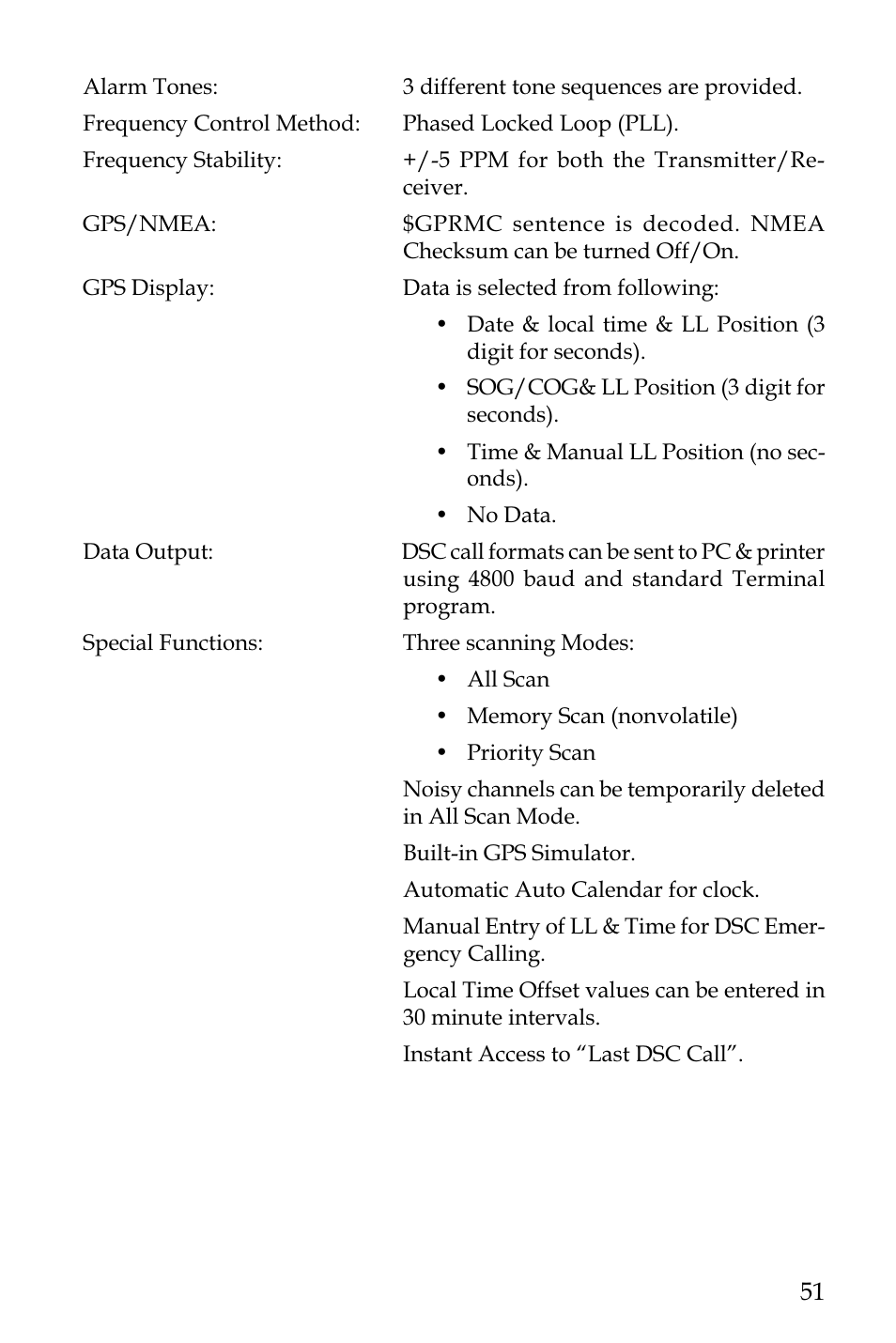 NASA SX 35 DSC User Manual | Page 53 / 58