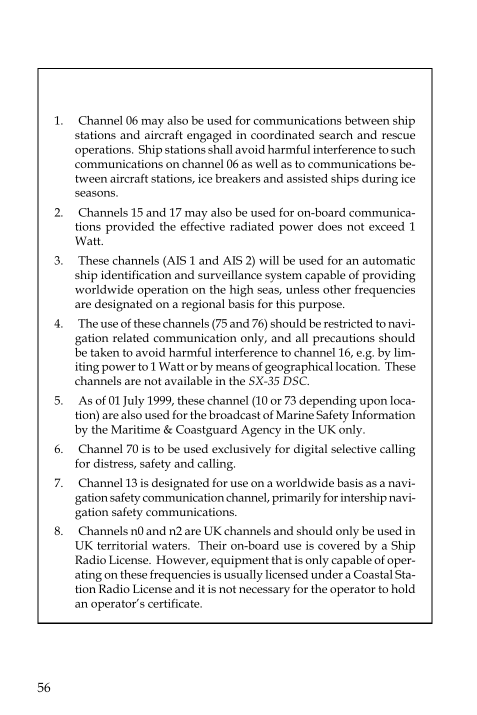 NASA SX 35 DSC User Manual | Page 58 / 58