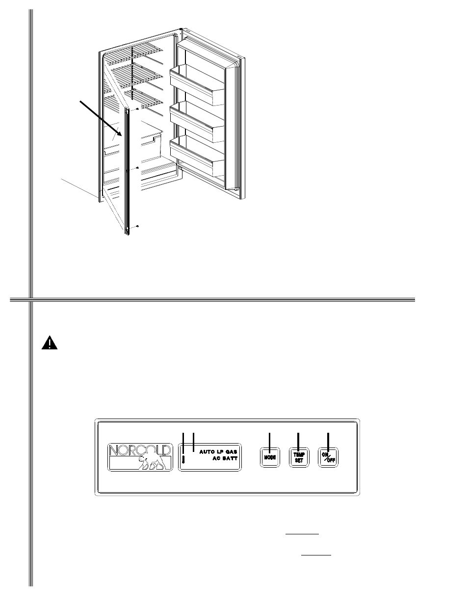 Adjustable shelves, Door alarm, Operating controls | Operating instructions, About your refrigerator | Thetford Norcold 982 User Manual | Page 8 / 16