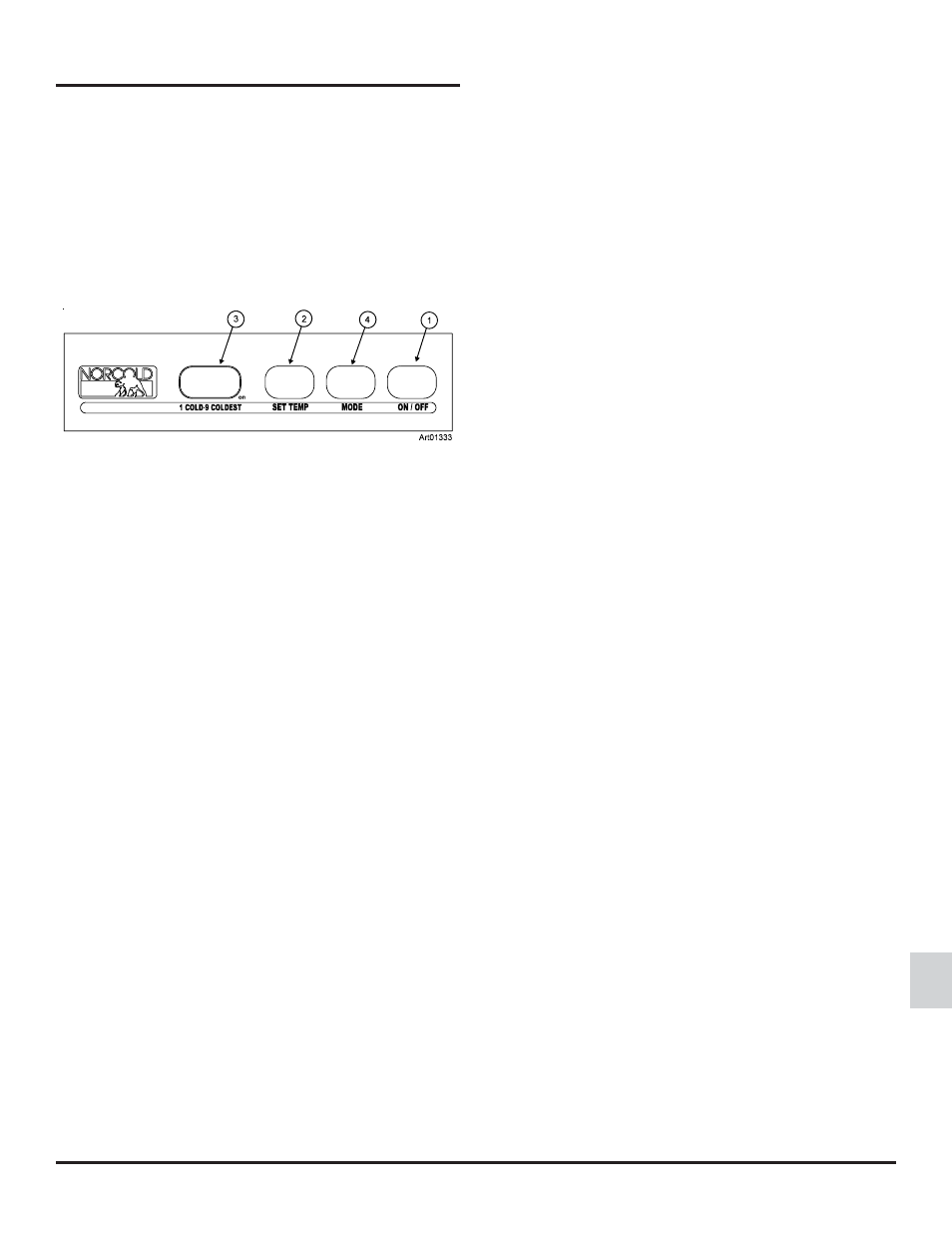 Operating the refrigerator controls | Thetford Norcold 120X-IMXX User Manual | Page 7 / 20