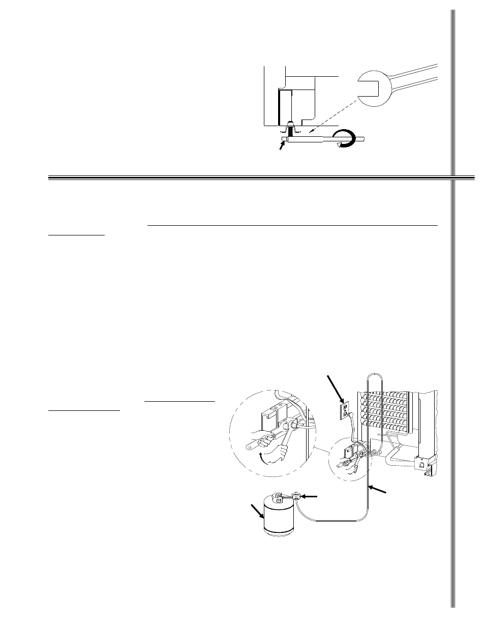 Leveling the refrigerator, Gas connection, Le ve li ng gas con n ecti on | Thetford Norcold 1082 User Manual | Page 5 / 15