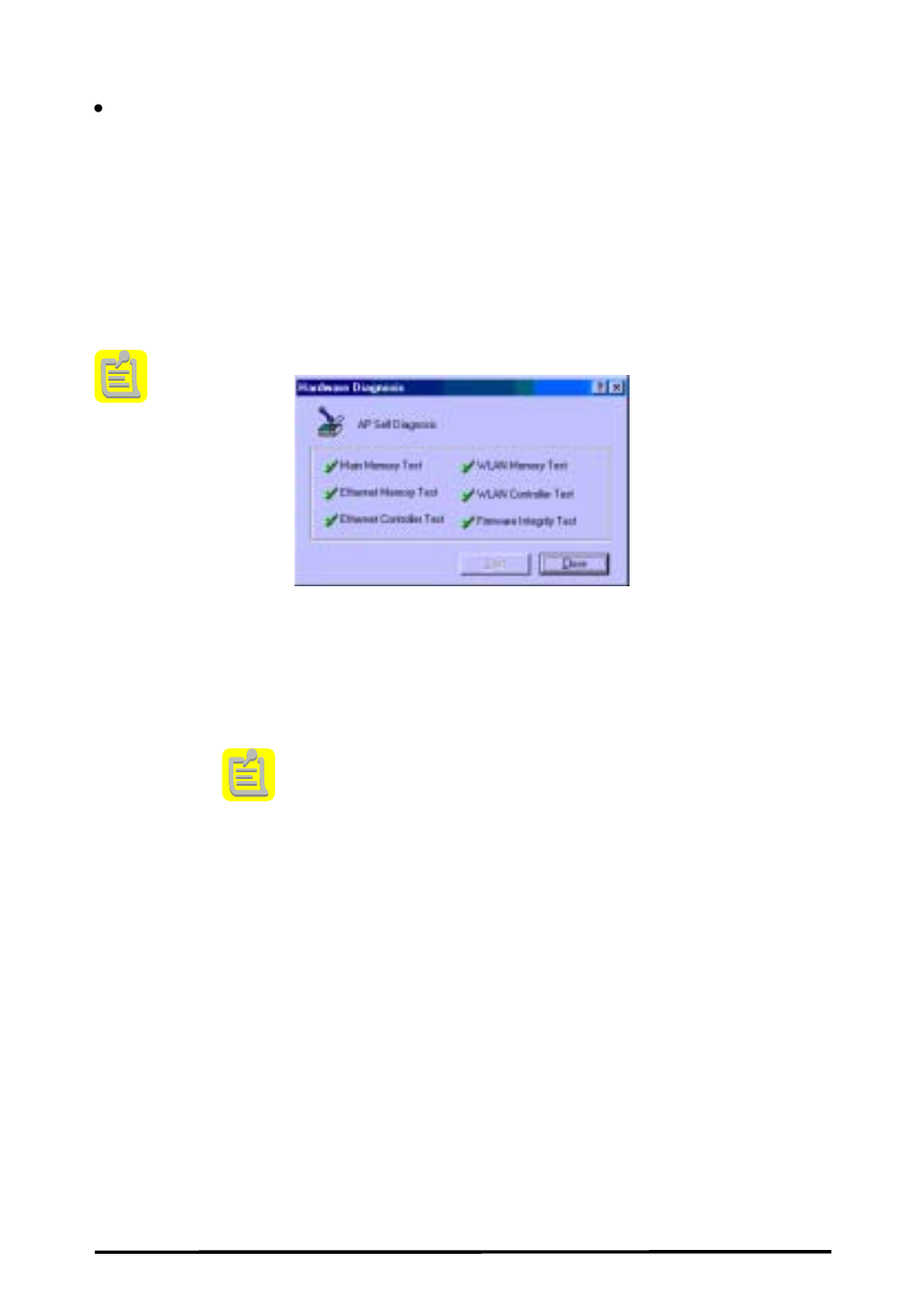 Perform ap self diagnostic test, Upgrade ap firmware, Reset ap configuration | NDC comm Instant Wave User Manual | Page 24 / 33