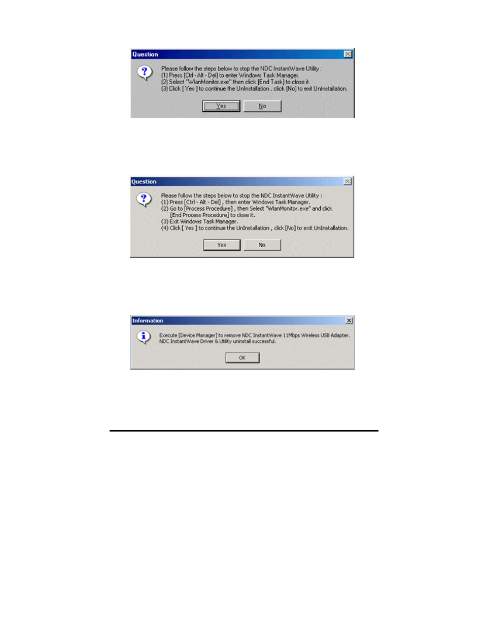 Additional note for windows 2000 | NDC comm NWH4010 User Manual | Page 24 / 49