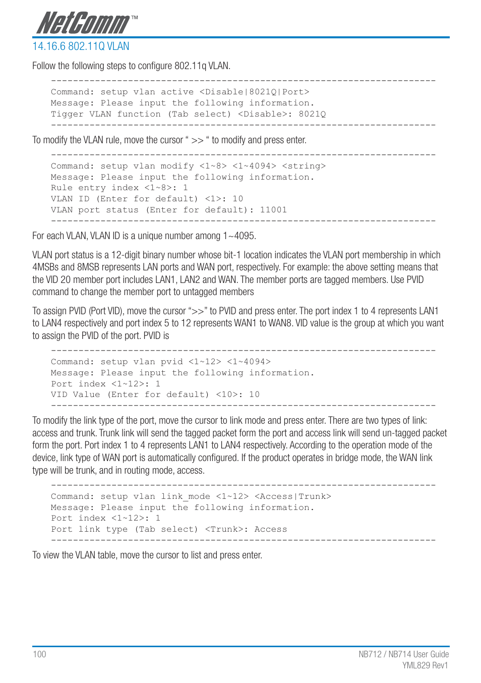 NetComm G.SHDSL 4-port Security Modem Routers NB712 User Manual | Page 100 / 117