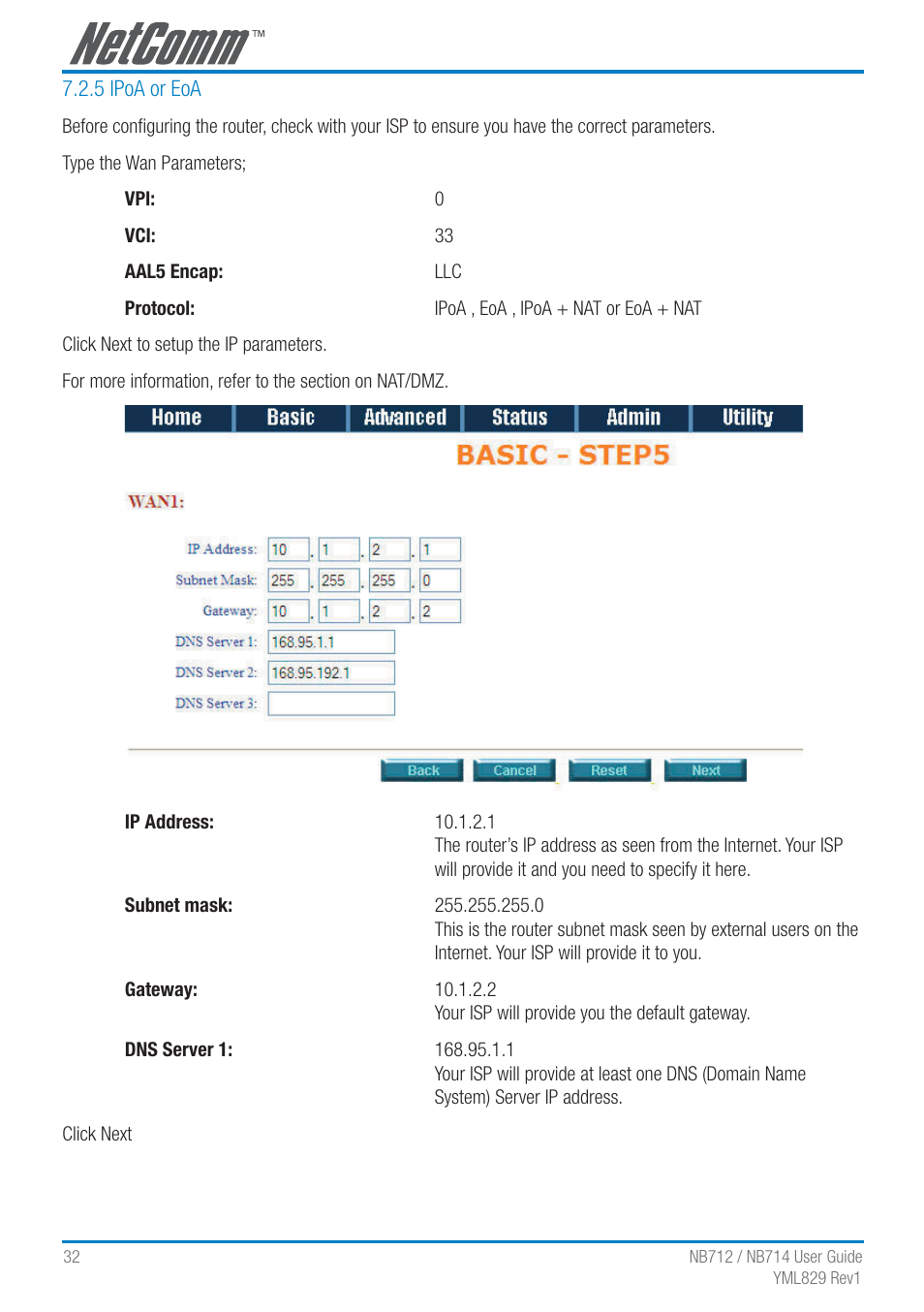 NetComm G.SHDSL 4-port Security Modem Routers NB712 User Manual | Page 32 / 117