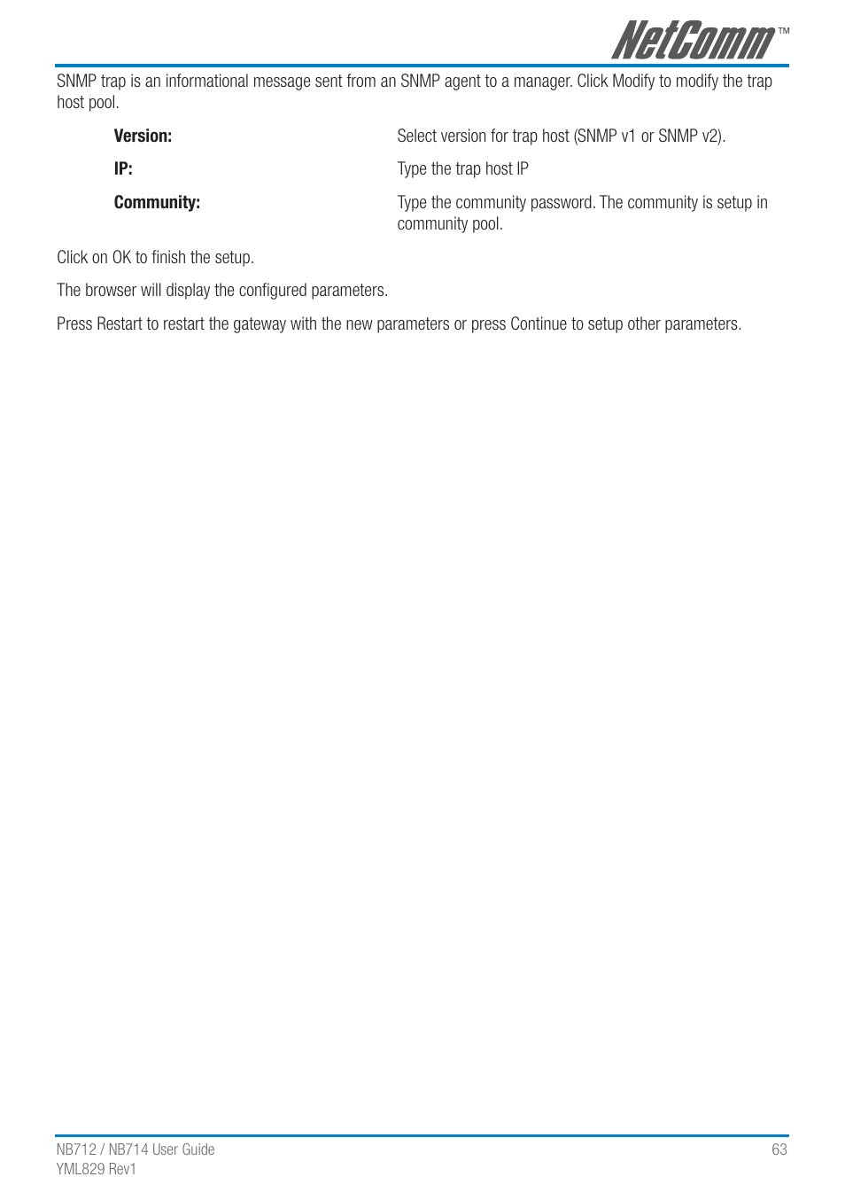 NetComm G.SHDSL 4-port Security Modem Routers NB712 User Manual | Page 63 / 117