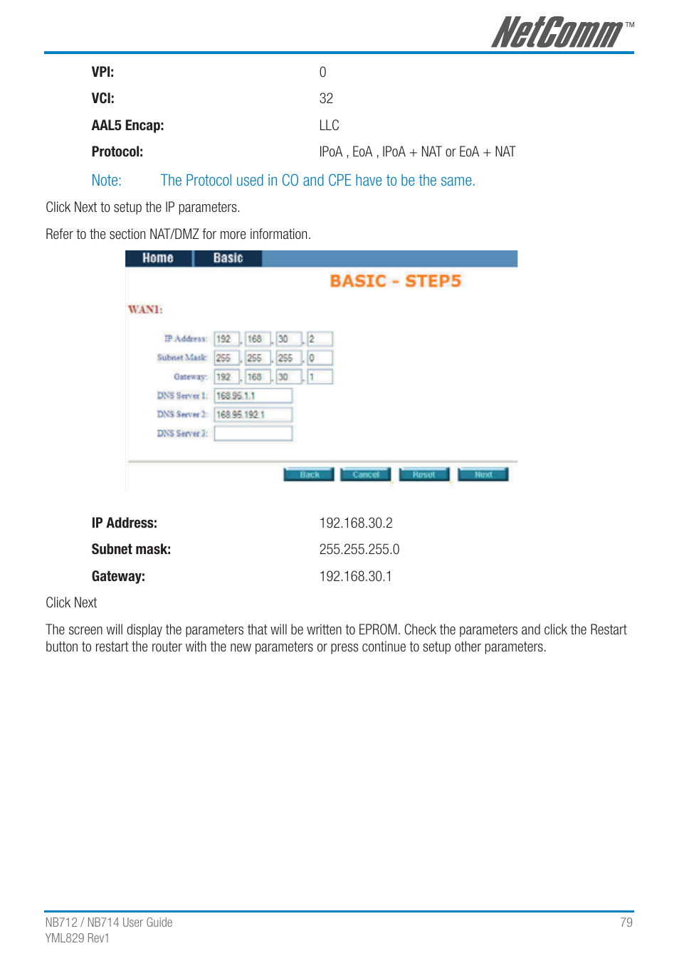 NetComm G.SHDSL 4-port Security Modem Routers NB712 User Manual | Page 79 / 117