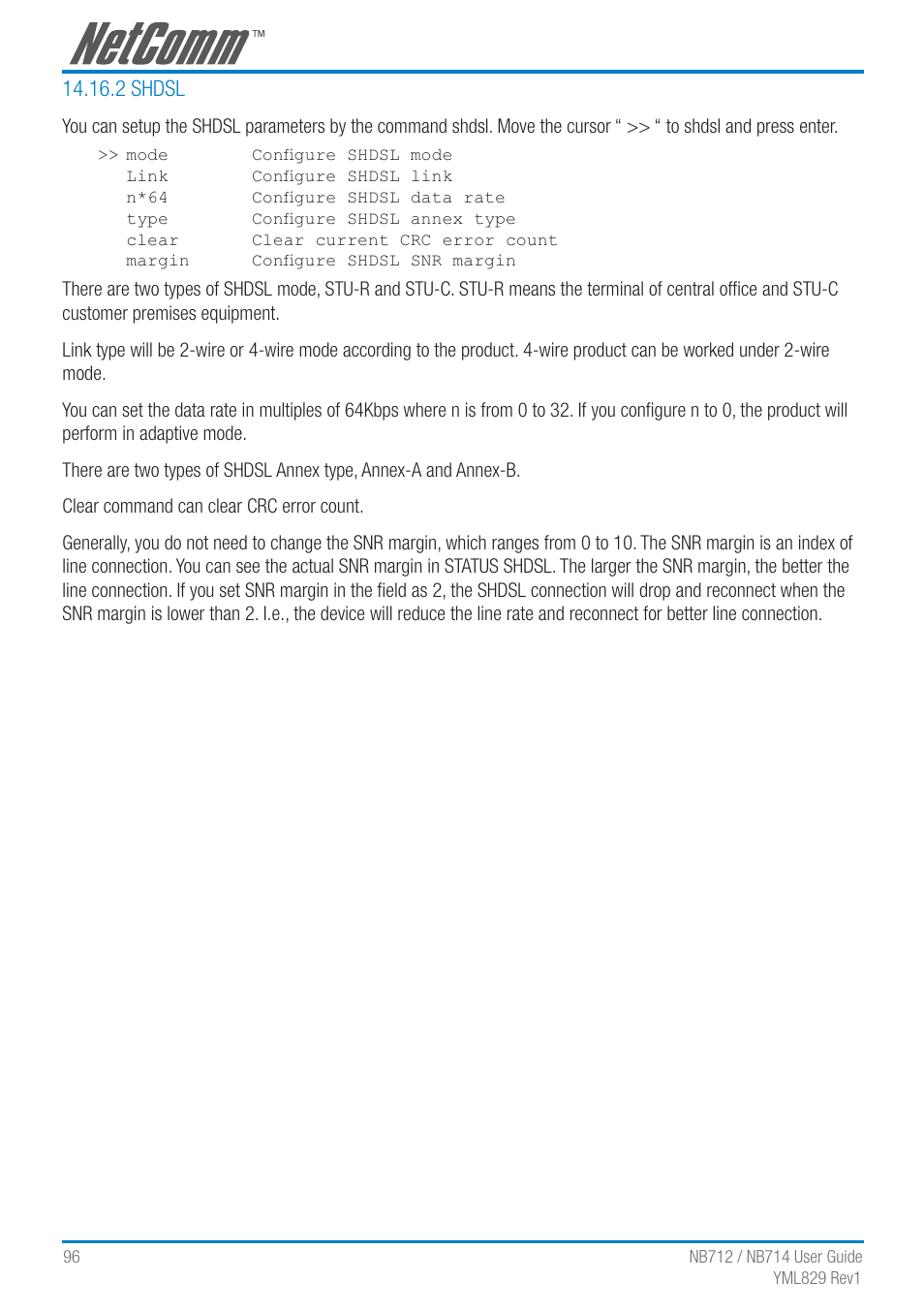 NetComm G.SHDSL 4-port Security Modem Routers NB712 User Manual | Page 96 / 117