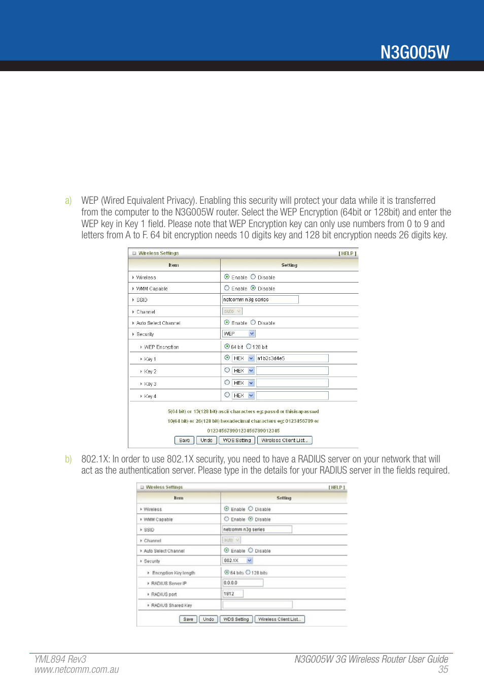 N3g005w | NetComm 3G Wireless Router User N3G005W User Manual | Page 35 / 80