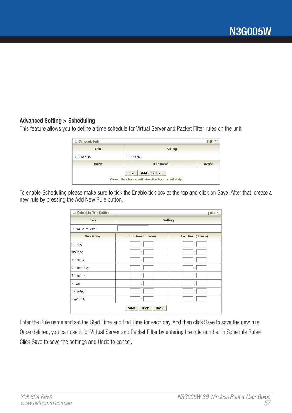N3g005w | NetComm 3G Wireless Router User N3G005W User Manual | Page 57 / 80