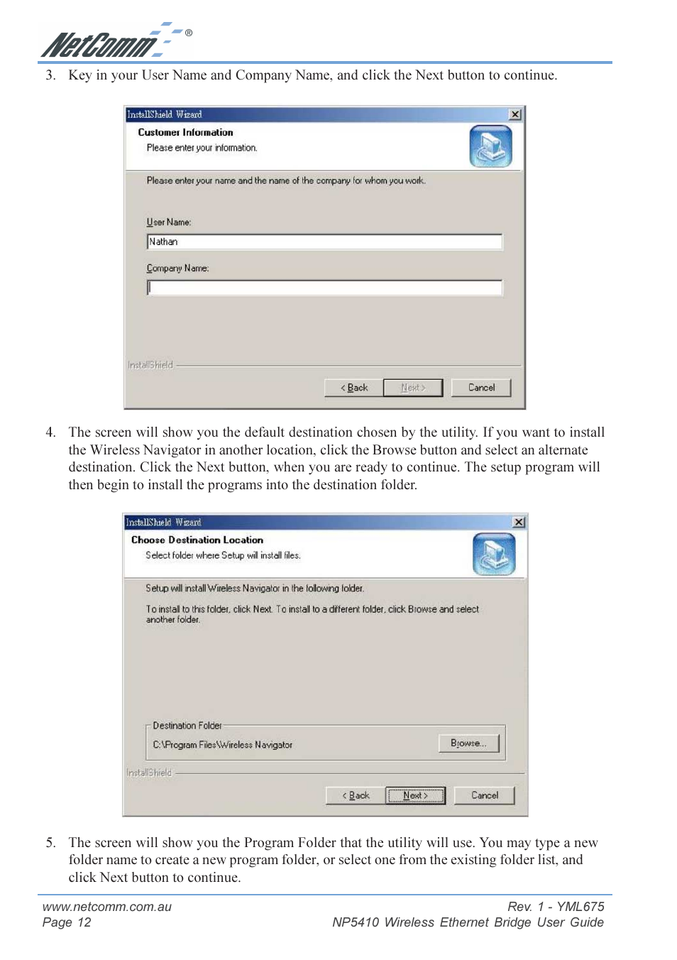 NetComm NP5410 User Manual | Page 12 / 32