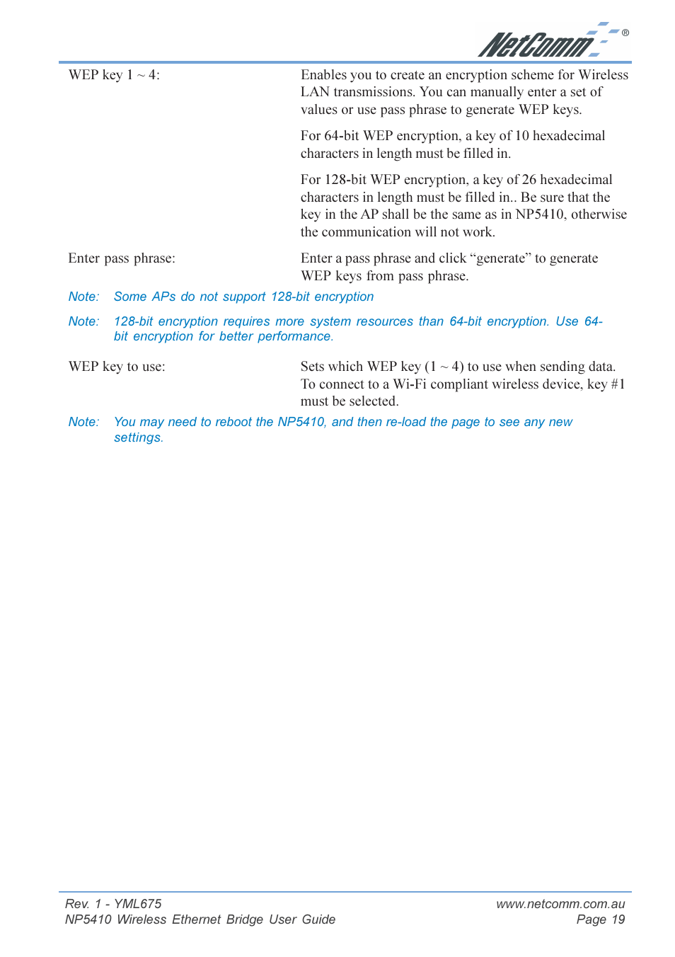 NetComm NP5410 User Manual | Page 19 / 32