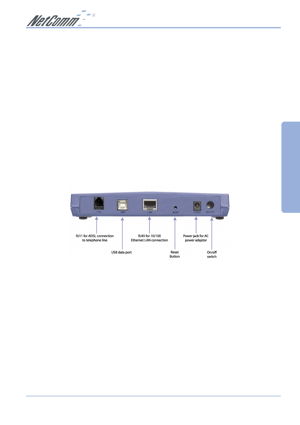 Basic ethernet | NetComm NB1300 Plus 4W User Manual | Page 13 / 84