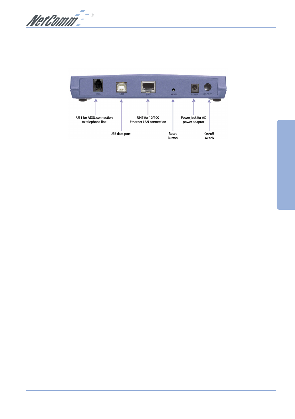 Gateway ethernet | NetComm NB1300 Plus 4W User Manual | Page 23 / 84