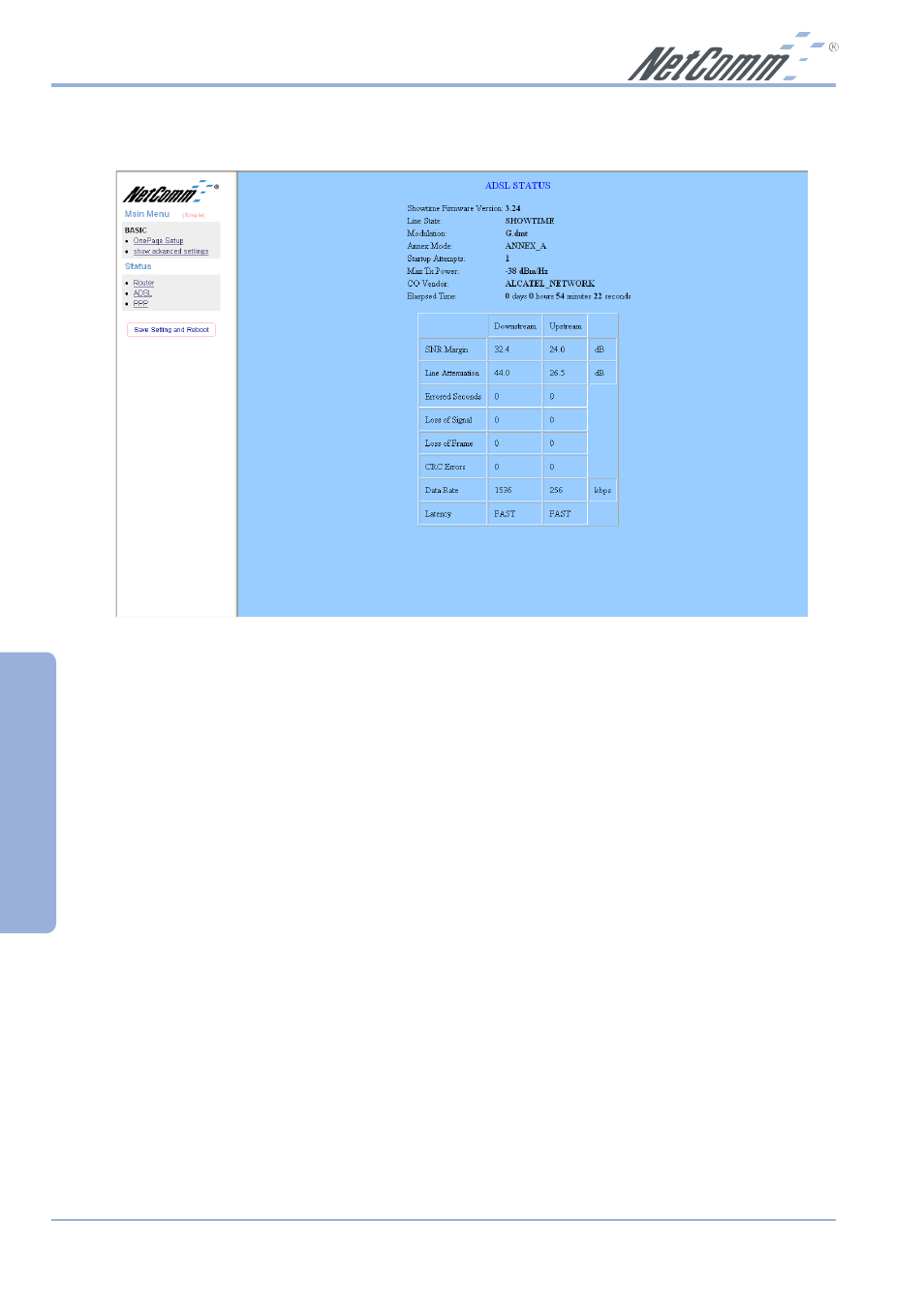 Advanced | NetComm NB1300 Plus 4W User Manual | Page 38 / 84