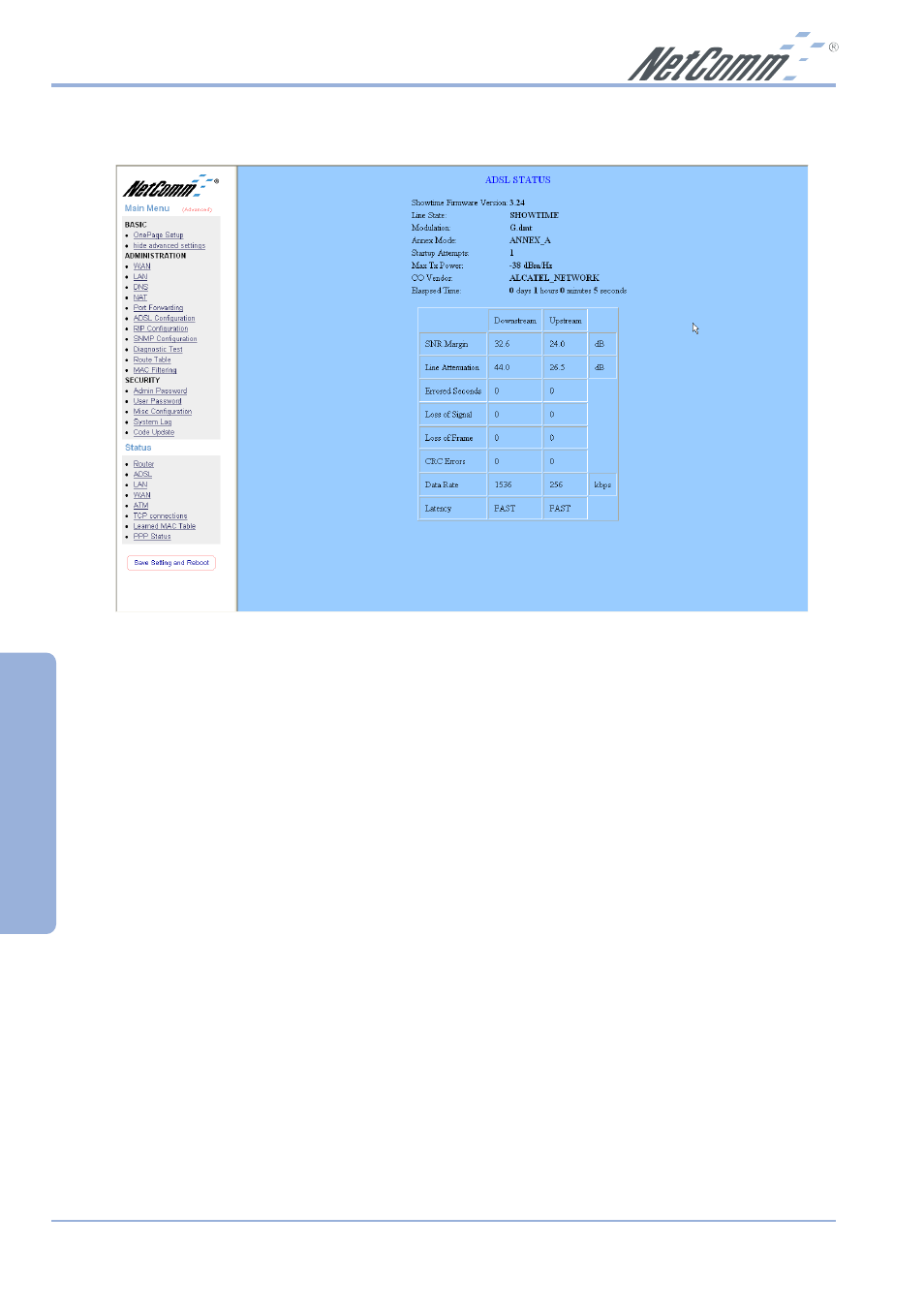 Advanced | NetComm NB1300 Plus 4W User Manual | Page 62 / 84