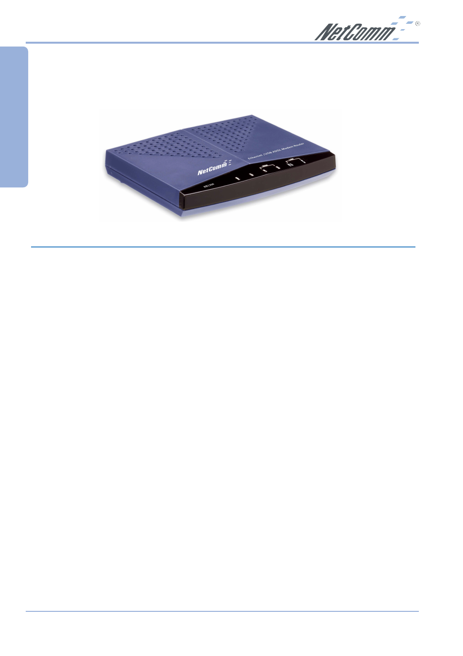 Led indicators | NetComm NB1300 Plus 4W User Manual | Page 8 / 84