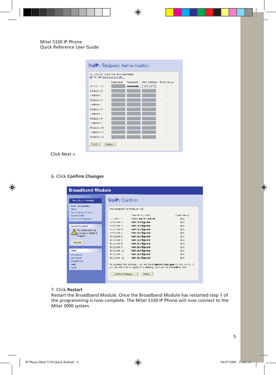 NetComm 5330 User Manual | Page 6 / 29