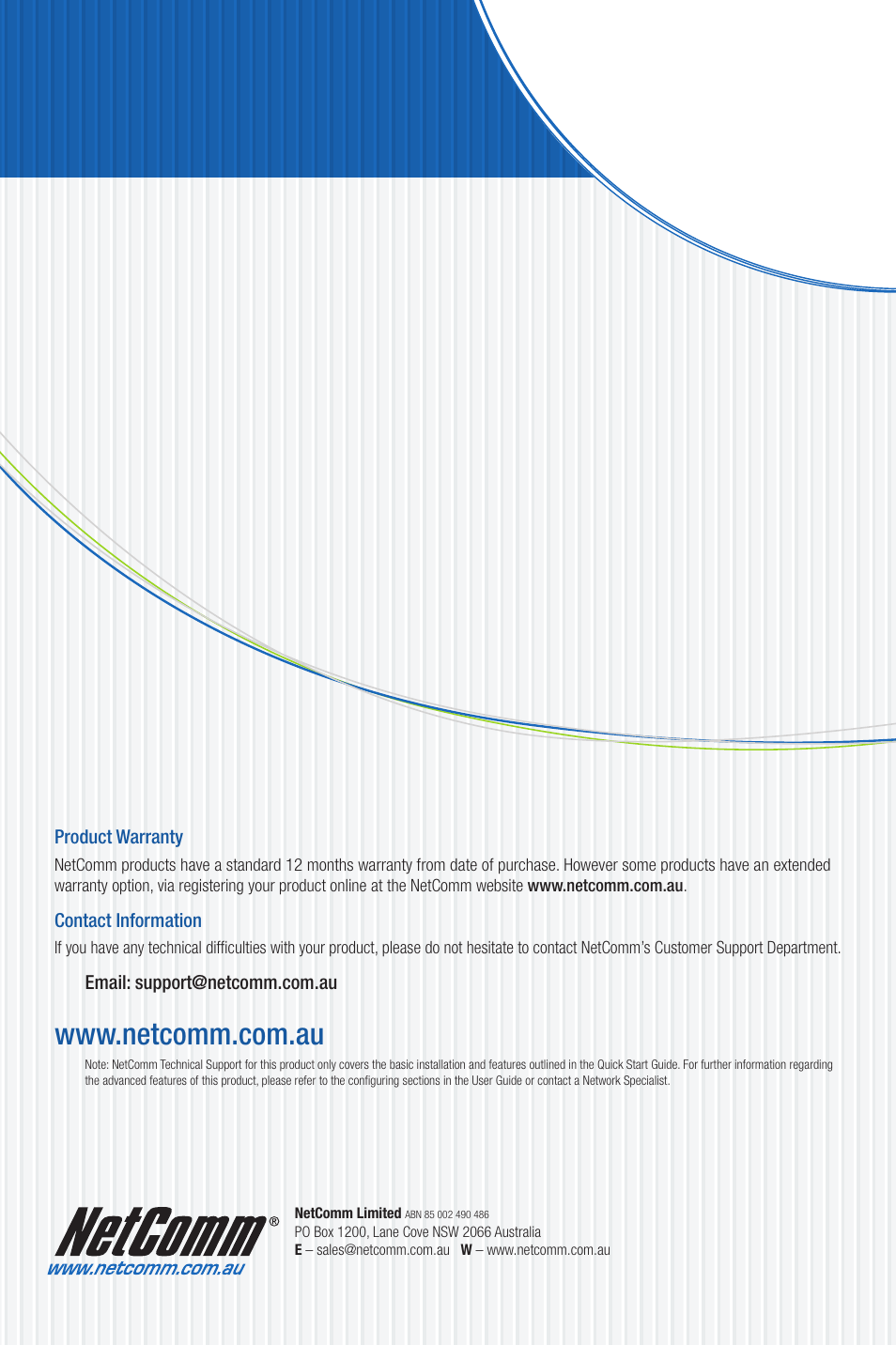 NetComm Wireless Access Point NP720 User Manual | Page 118 / 118