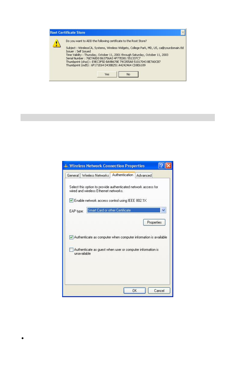 1x authentication setup, Encryption settings | NetComm Wireless Access Point NP720 User Manual | Page 64 / 118
