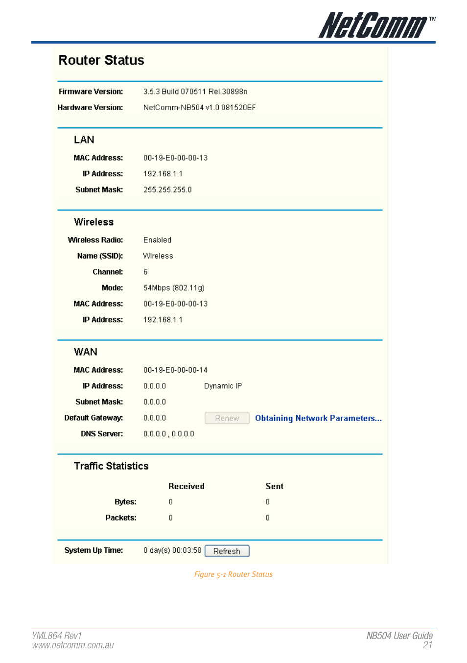 NetComm NB504 User Manual | Page 21 / 92