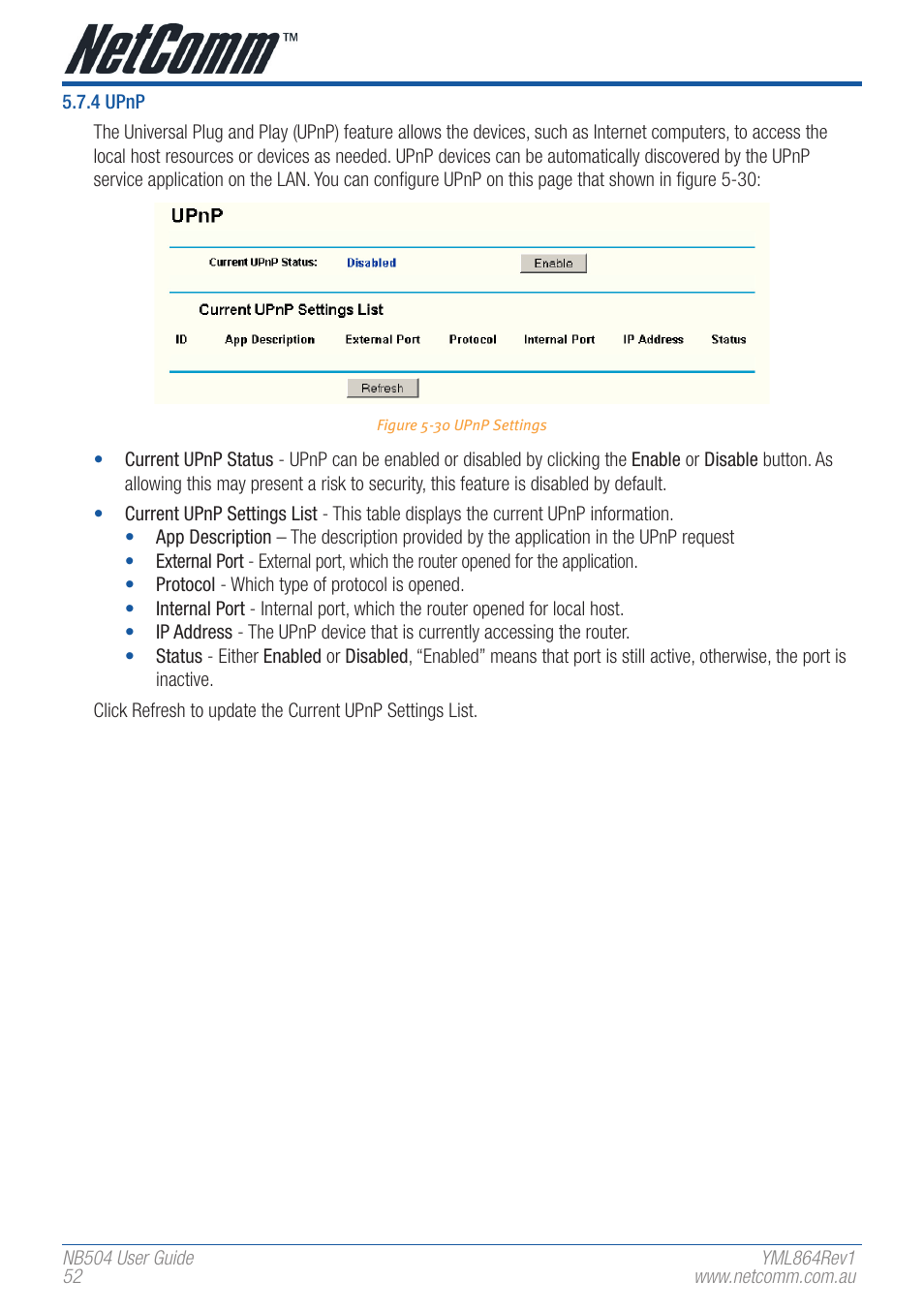 NetComm NB504 User Manual | Page 52 / 92