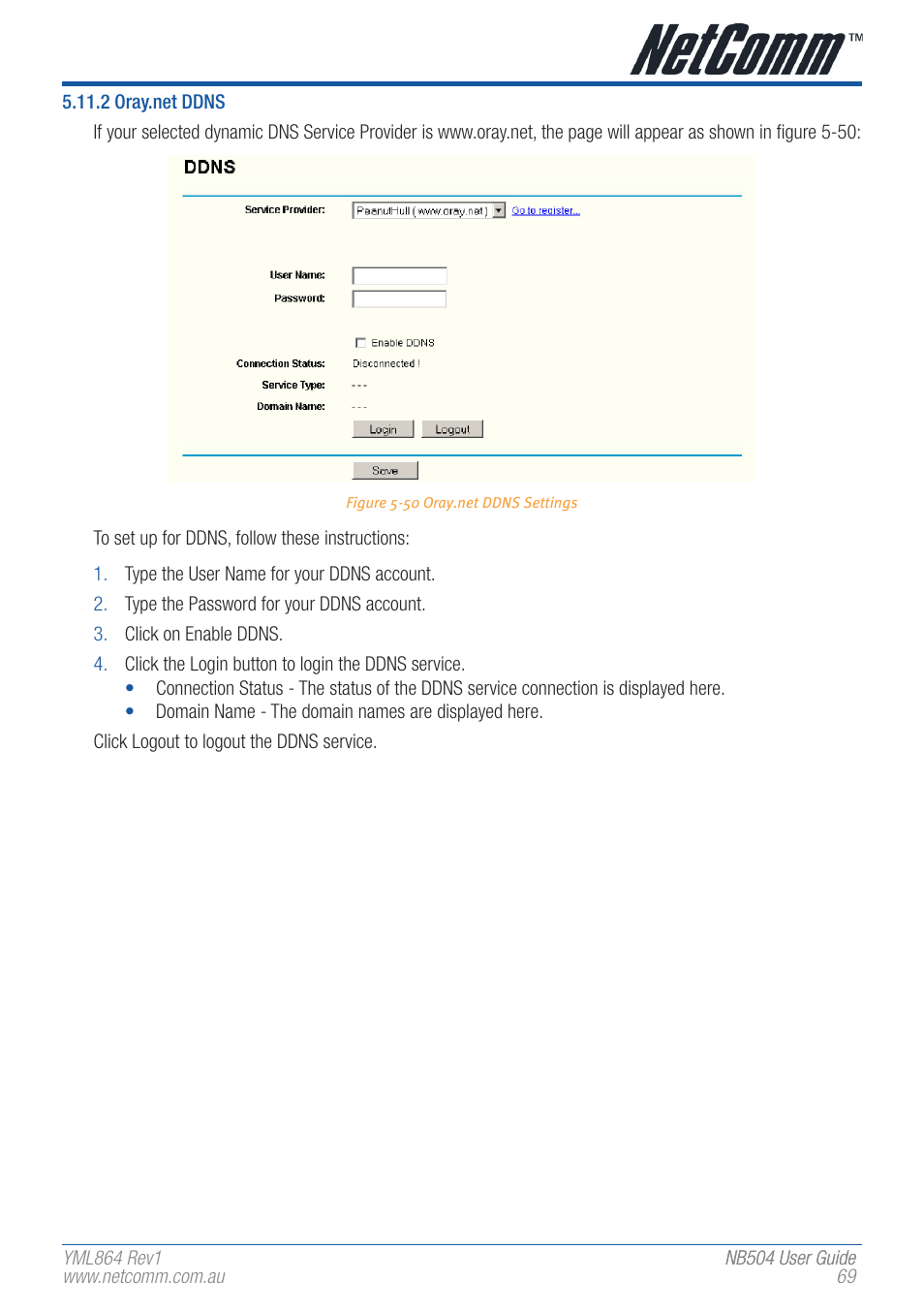 NetComm NB504 User Manual | Page 69 / 92