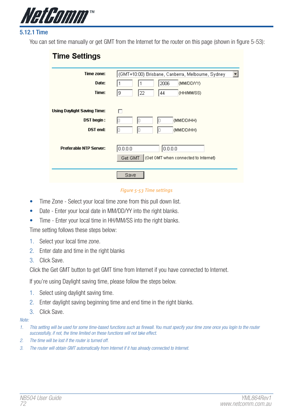 NetComm NB504 User Manual | Page 72 / 92