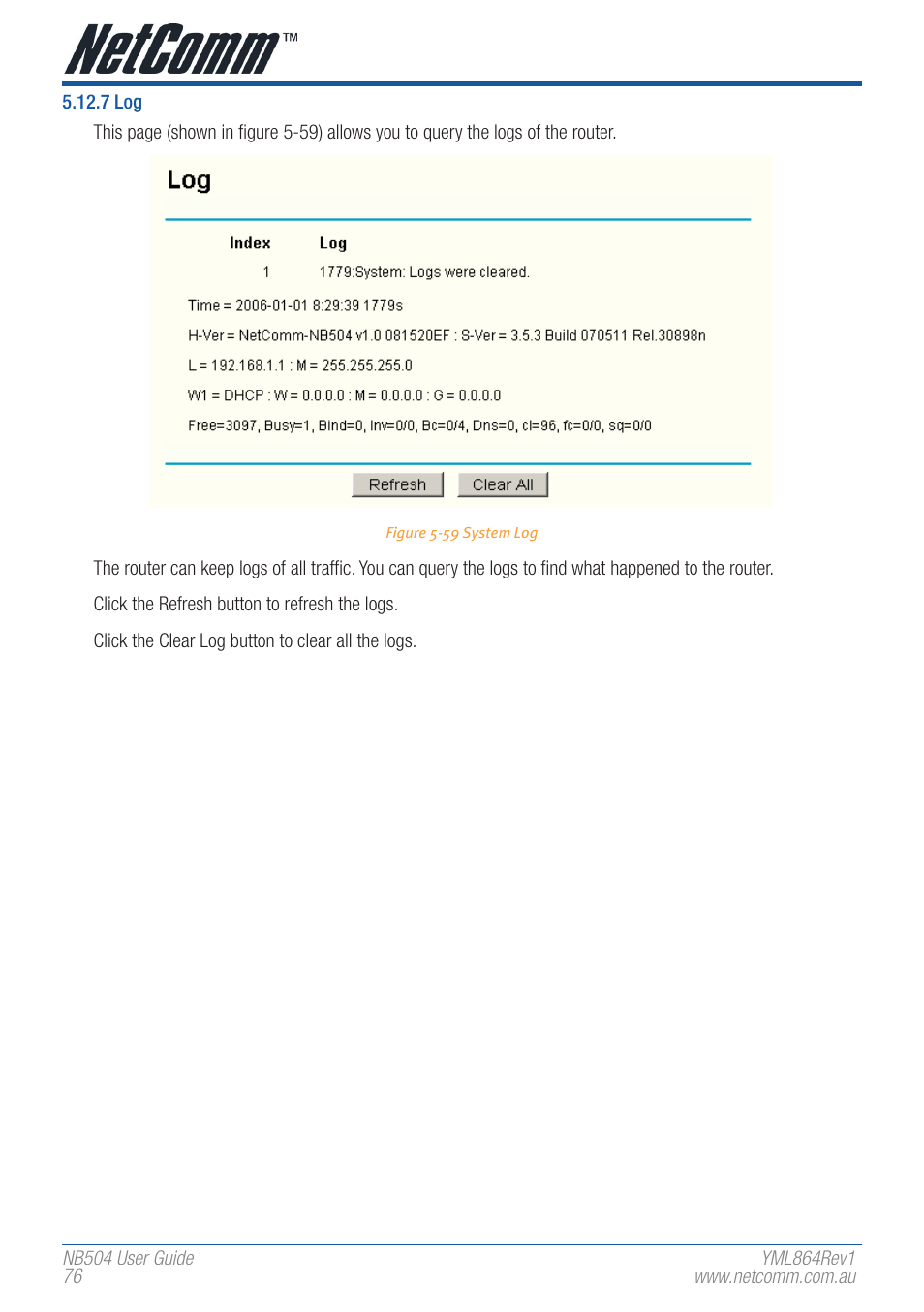 NetComm NB504 User Manual | Page 76 / 92