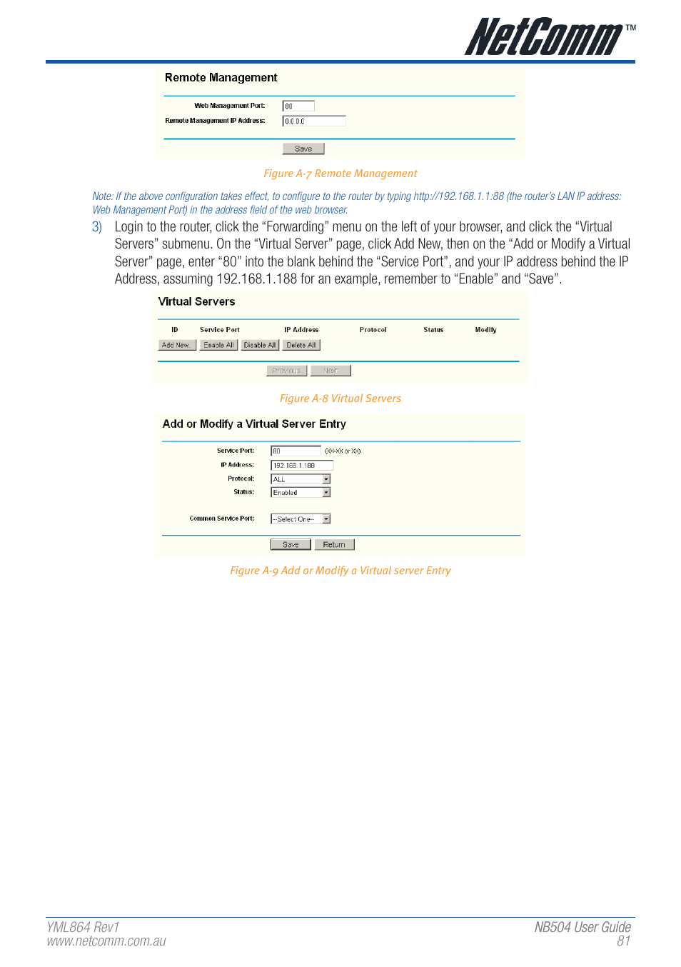 NetComm NB504 User Manual | Page 81 / 92