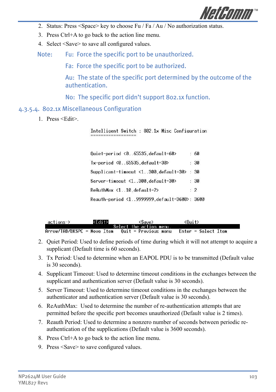 NetComm NP2624M User Manual | Page 103 / 134