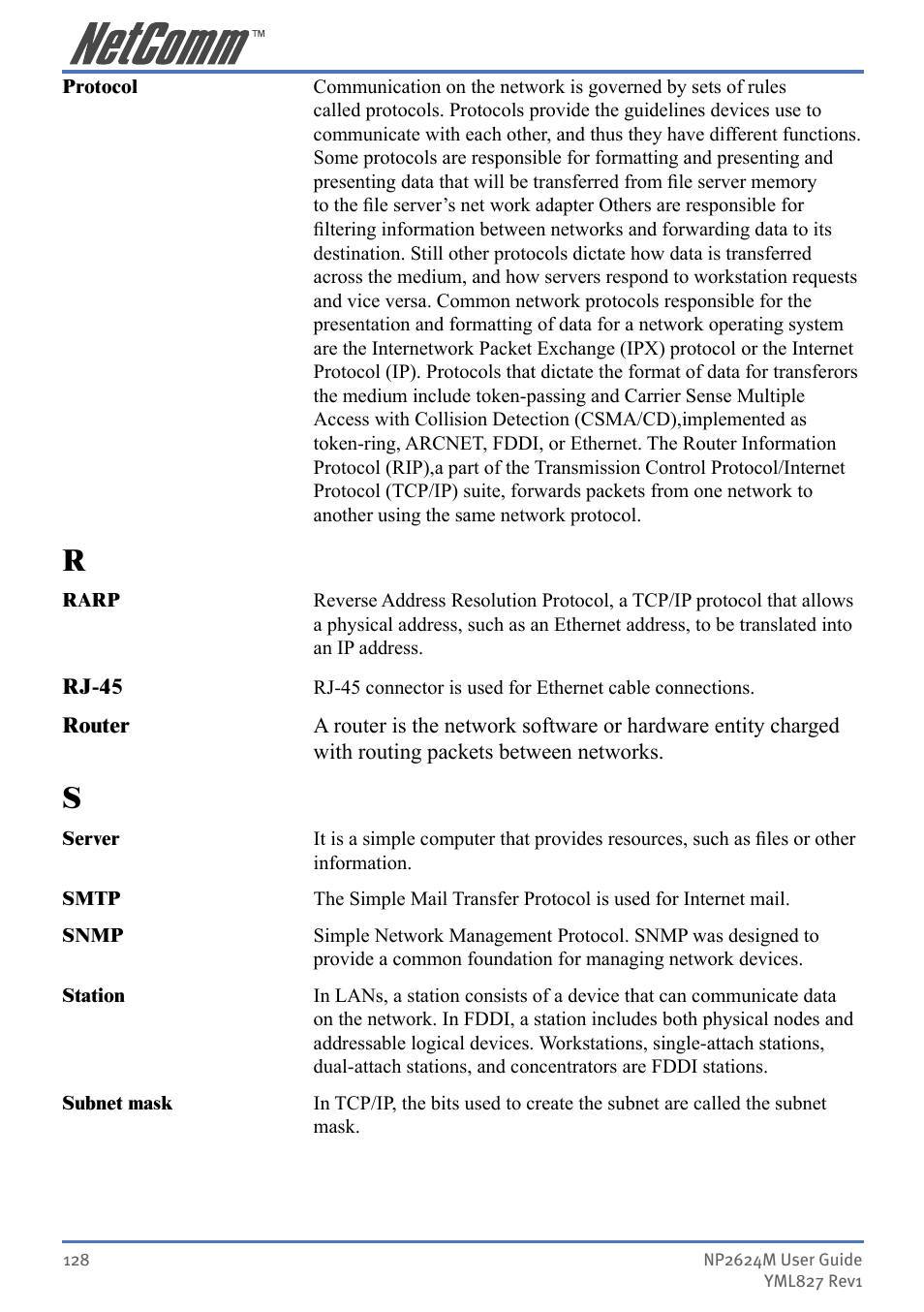 NetComm NP2624M User Manual | Page 128 / 134