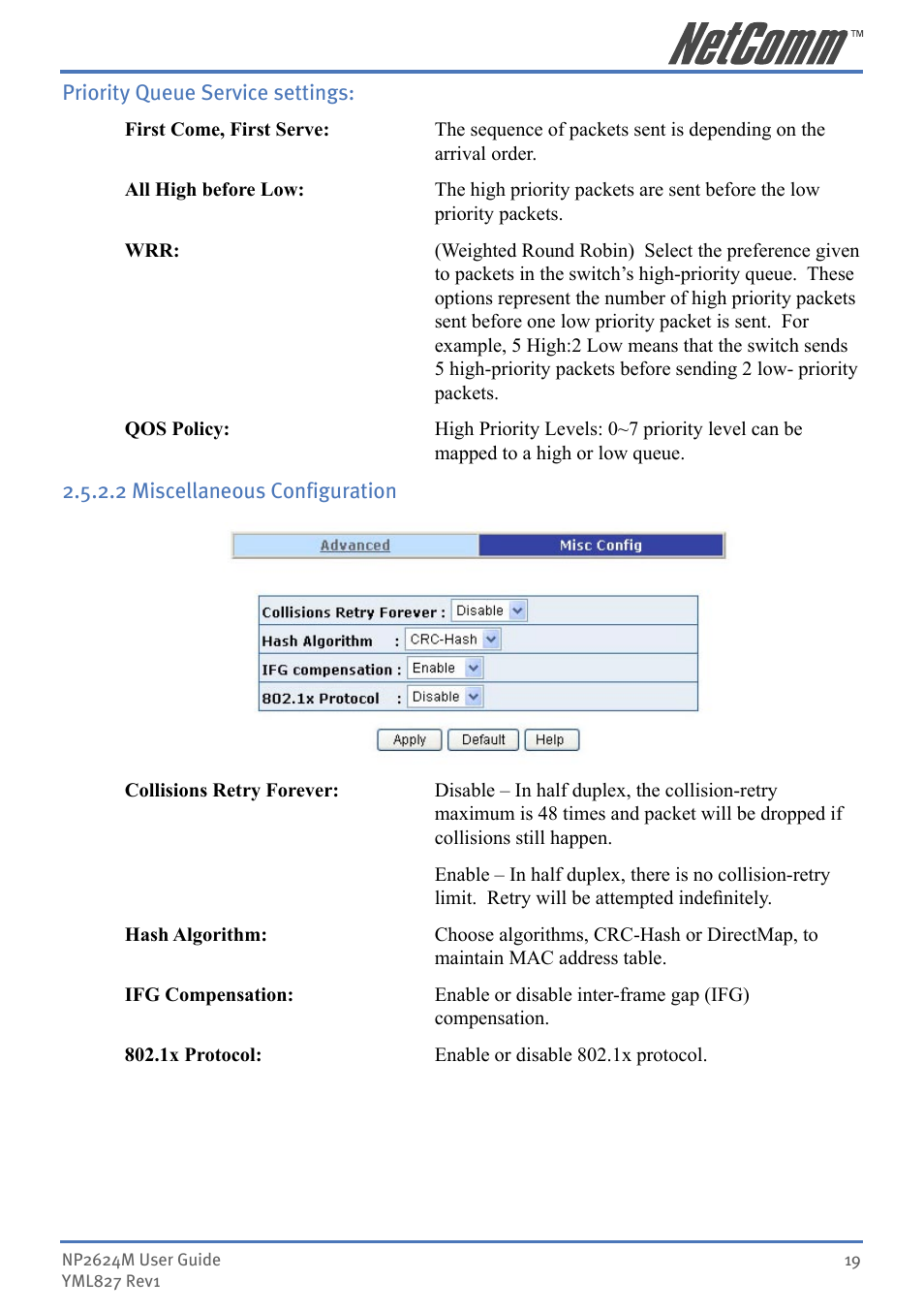 NetComm NP2624M User Manual | Page 19 / 134
