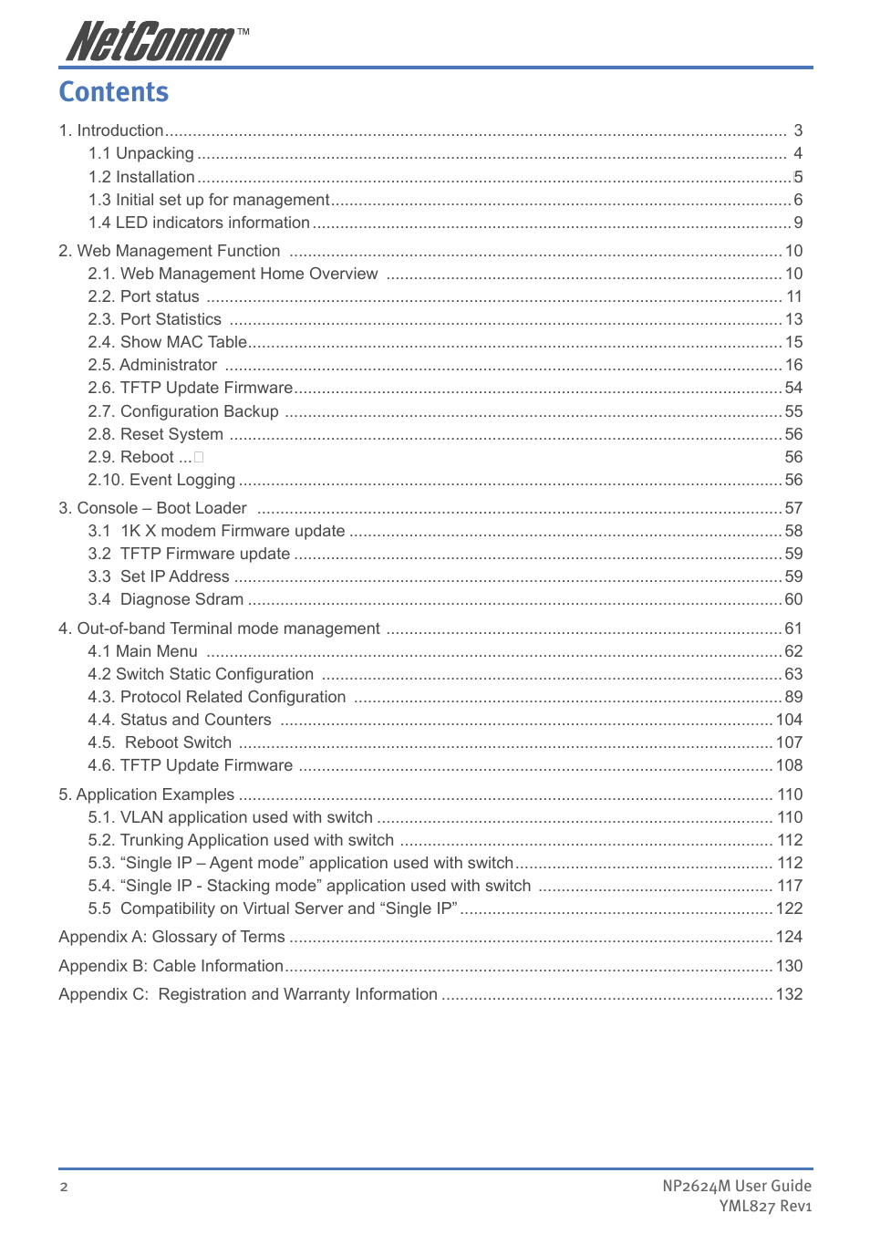NetComm NP2624M User Manual | Page 2 / 134
