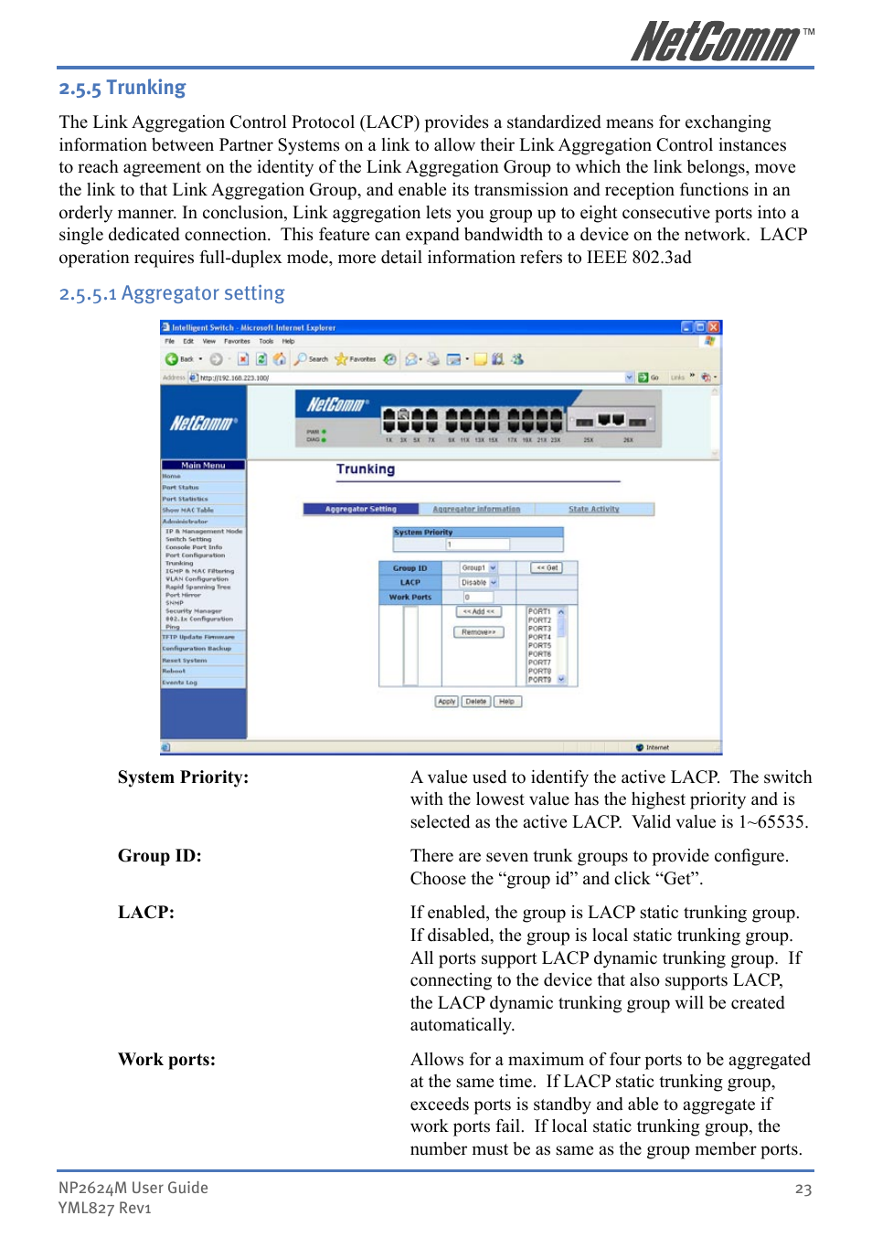 NetComm NP2624M User Manual | Page 23 / 134