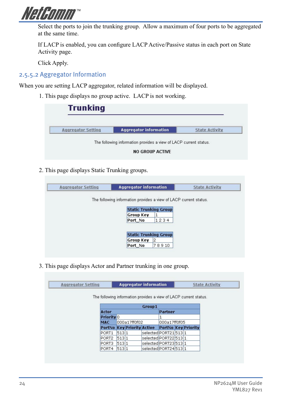 NetComm NP2624M User Manual | Page 24 / 134