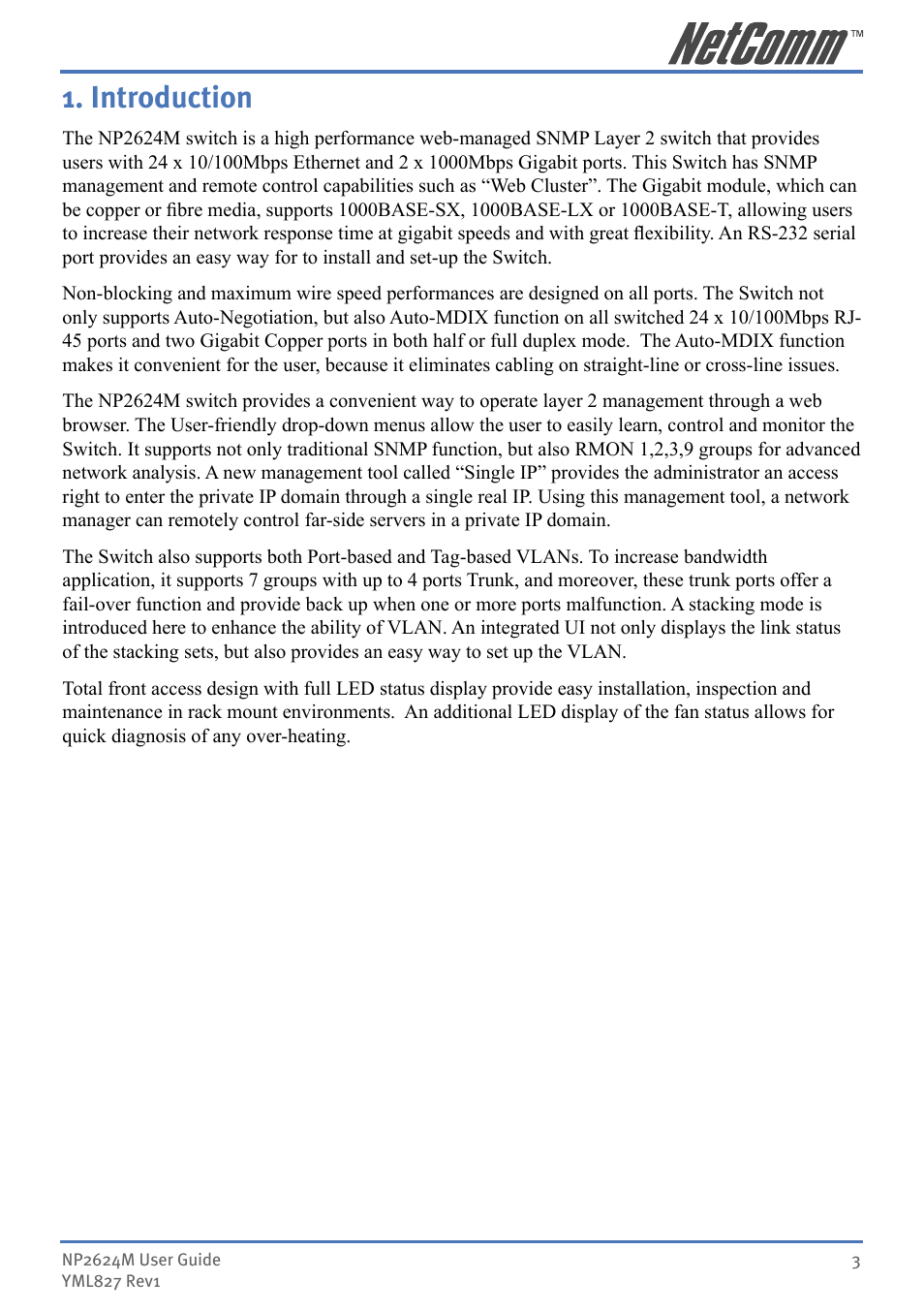 Introduction | NetComm NP2624M User Manual | Page 3 / 134