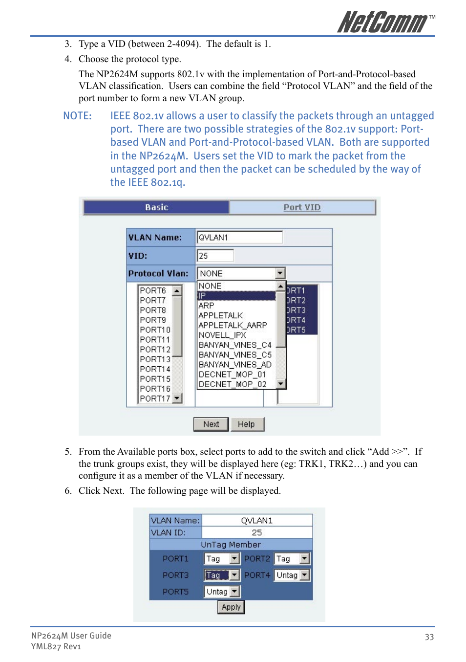 NetComm NP2624M User Manual | Page 33 / 134