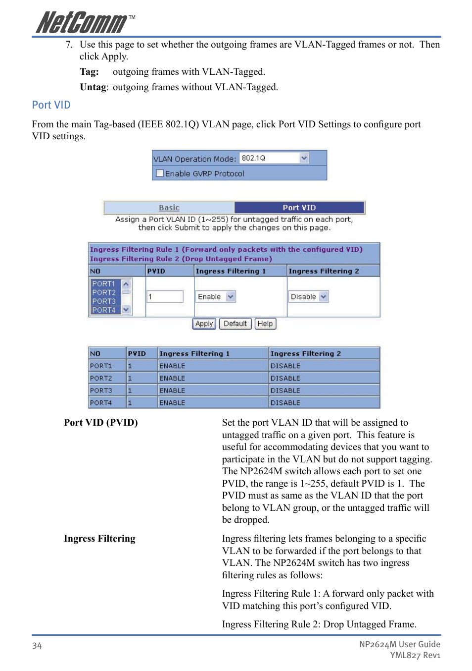 NetComm NP2624M User Manual | Page 34 / 134