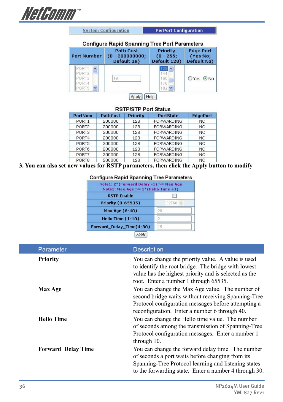 NetComm NP2624M User Manual | Page 36 / 134