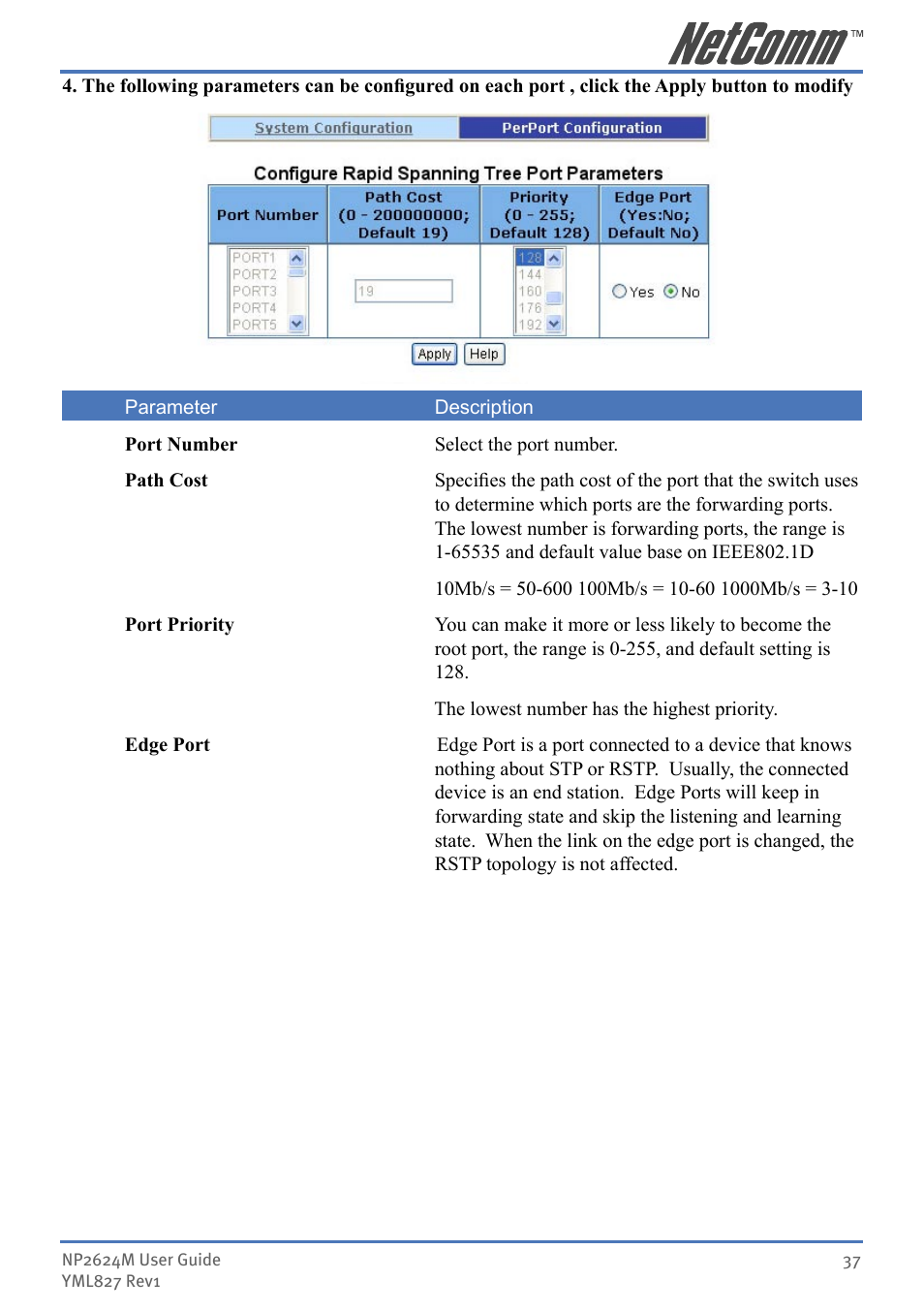 NetComm NP2624M User Manual | Page 37 / 134