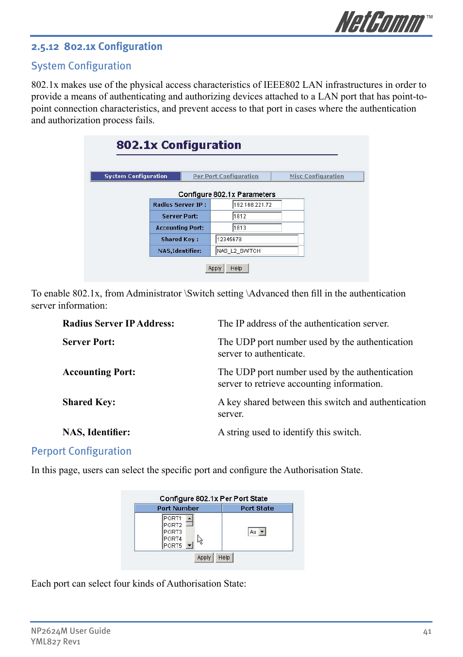 NetComm NP2624M User Manual | Page 41 / 134