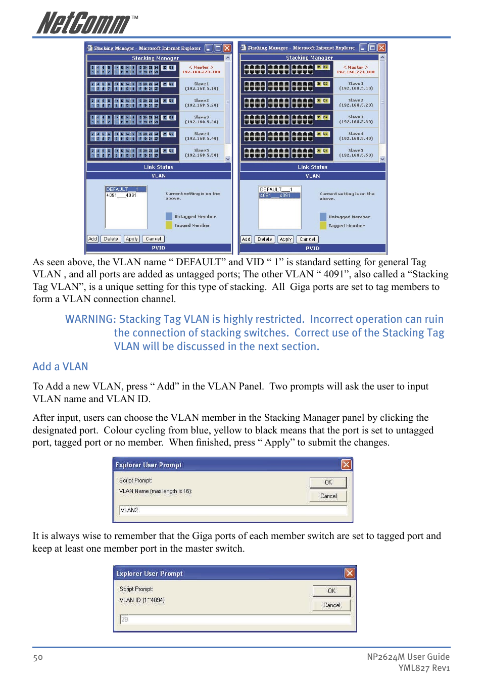 NetComm NP2624M User Manual | Page 50 / 134