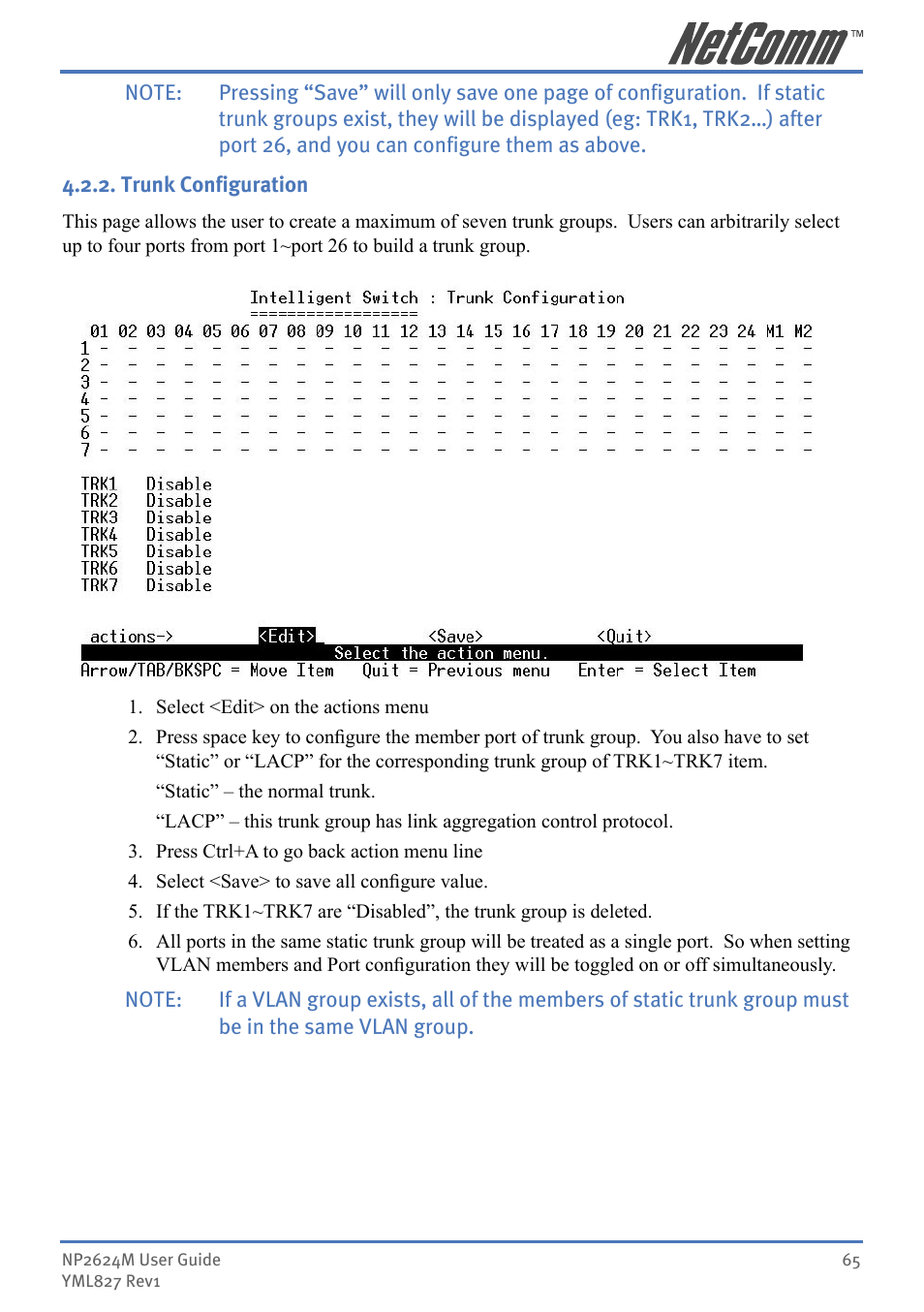 NetComm NP2624M User Manual | Page 65 / 134