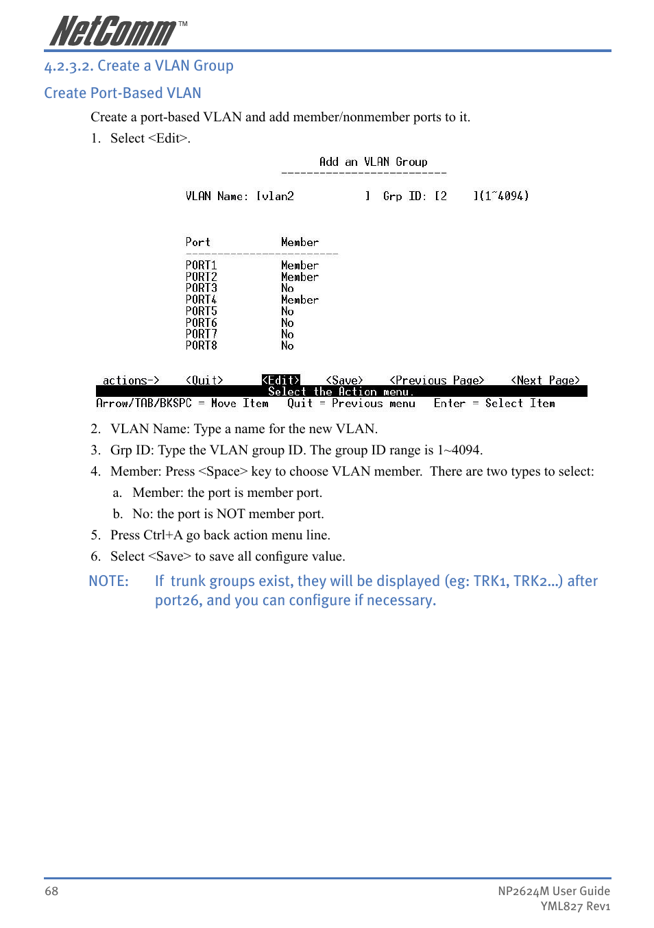 NetComm NP2624M User Manual | Page 68 / 134