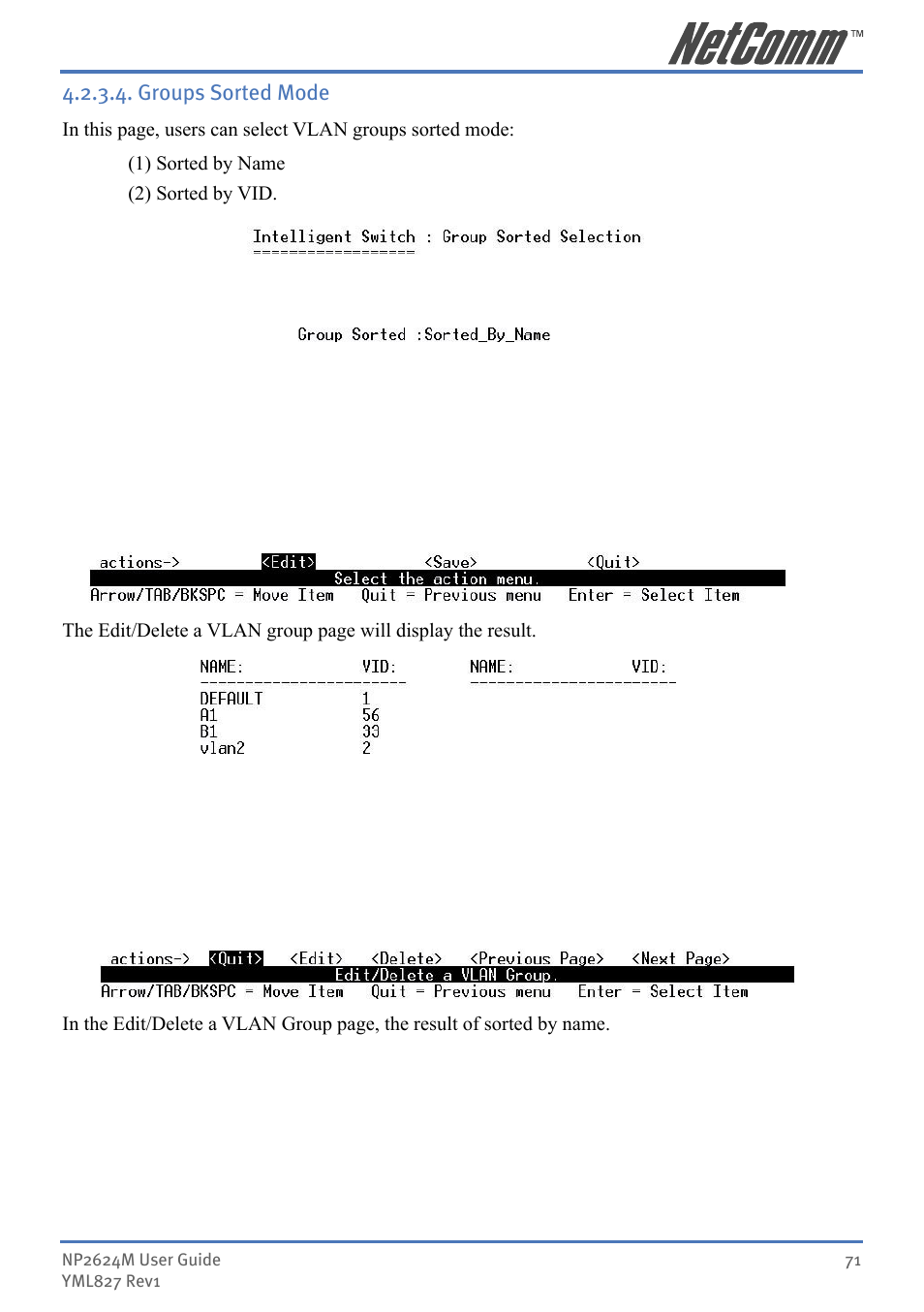 NetComm NP2624M User Manual | Page 71 / 134